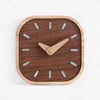 Square Clock | Silent Movement & Wood Finish