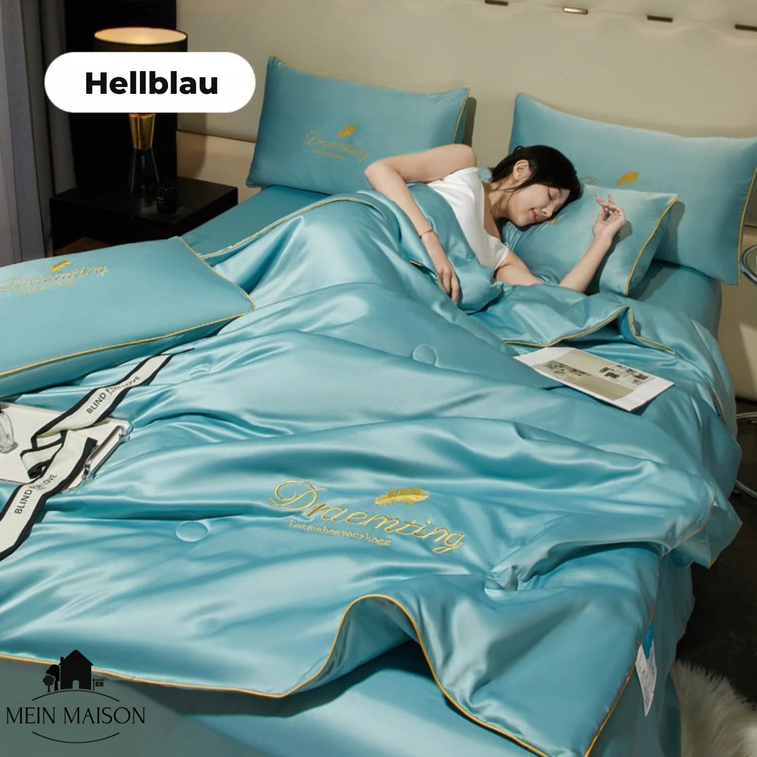 Summer Blanket with Ice Silk Surface