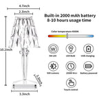 Table Lamp | Diamond Crystal LED & USB Rechargeable