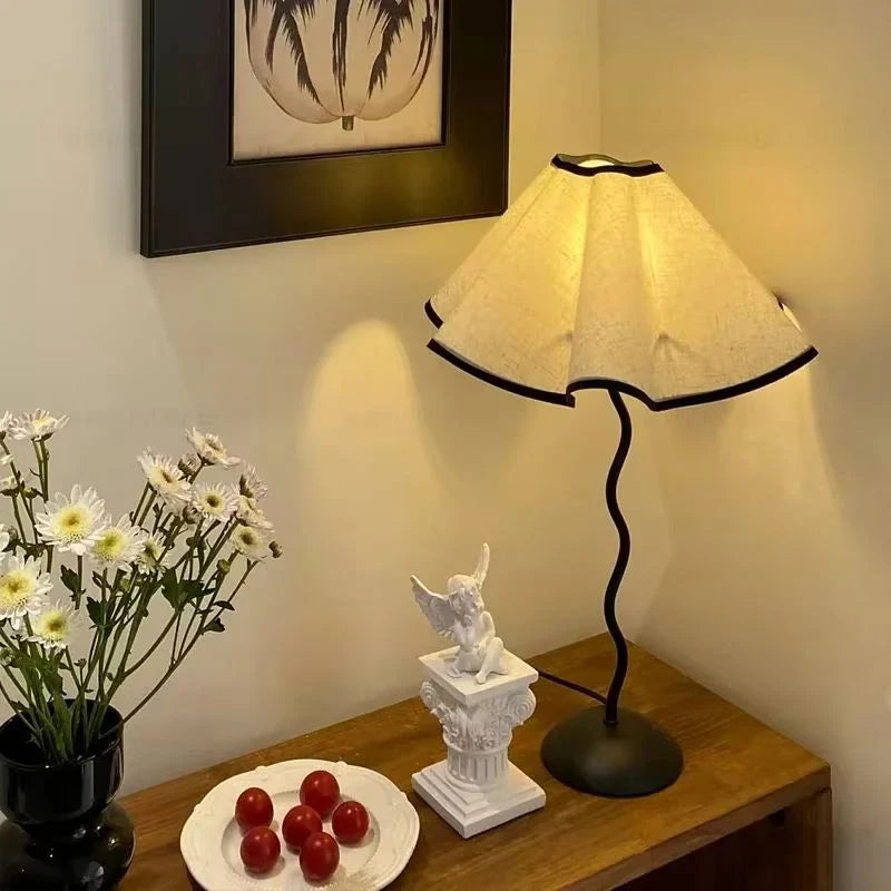 Table Lamp | Mushroom-Shaped LED & Iron