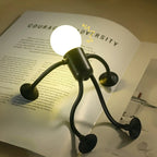 Table Lamp | Playful Robot Design & Energy-Efficient LED | 25 x 15 cm