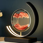 Table Lamp | Remote-Controlled Dimmable LED & Sand Art