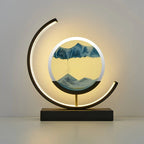 Table Lamp | Remote-Controlled Dimmable LED & Sand Art