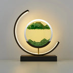 Table Lamp | Remote-Controlled Dimmable LED & Sand Art
