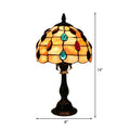 Table Lamp | Tiffany-Inspired Shell Shade & Teardrop Ornaments