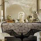 Table Runner | Bat & Spiderweb Lace | Durable Polyester