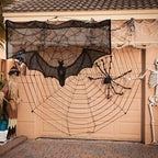 Table Runner | Bat & Spiderweb Lace | Durable Polyester