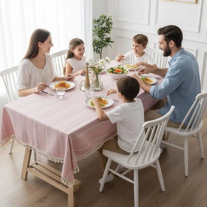 Tablecloth with Cotton-Linen Blend