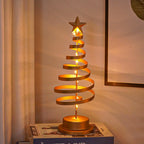 Tabletop Christmas Tree | Spiral Design & Warm White LED | 33 cm