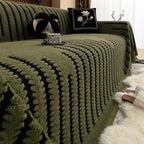 Throw Blanket | Plush Tufted Microfiber & Machine Washable | 130 x 160 cm
