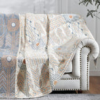Throw Blanket | Reversible Ultra-Plush Cotton | Machine-Washable