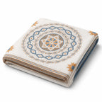 Throw Blanket with Mandala Pattern
