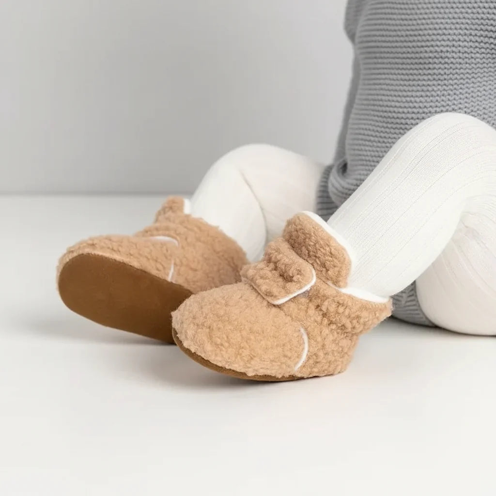 Toddler House Socks | Plush & Non-Slip With Adjustable Ankle Strap | Sizes 18–22