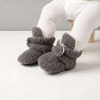 Toddler House Socks | Plush & Non-Slip With Adjustable Ankle Strap | Sizes 18–22