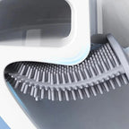 Toilet Brush | Flexible Silicone & Antibacterial | Wall Mount Included