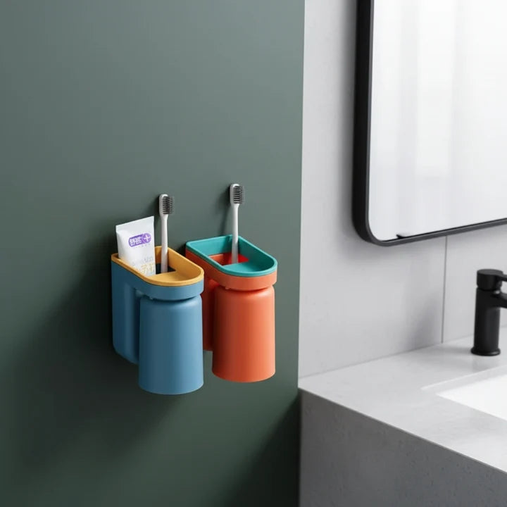 Toothbrush Holder | 3M Self-Adhesive & Removable Cup