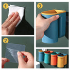 Toothbrush Wall Holder | Self-Adhesive 3M & Removable Cup