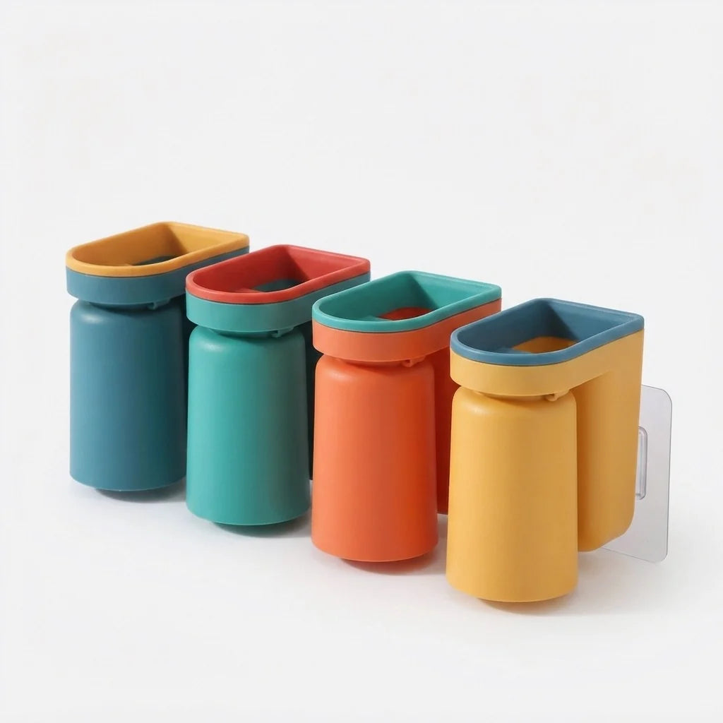 Toothbrush Wall Holder | Self-Adhesive 3M & Removable Cup