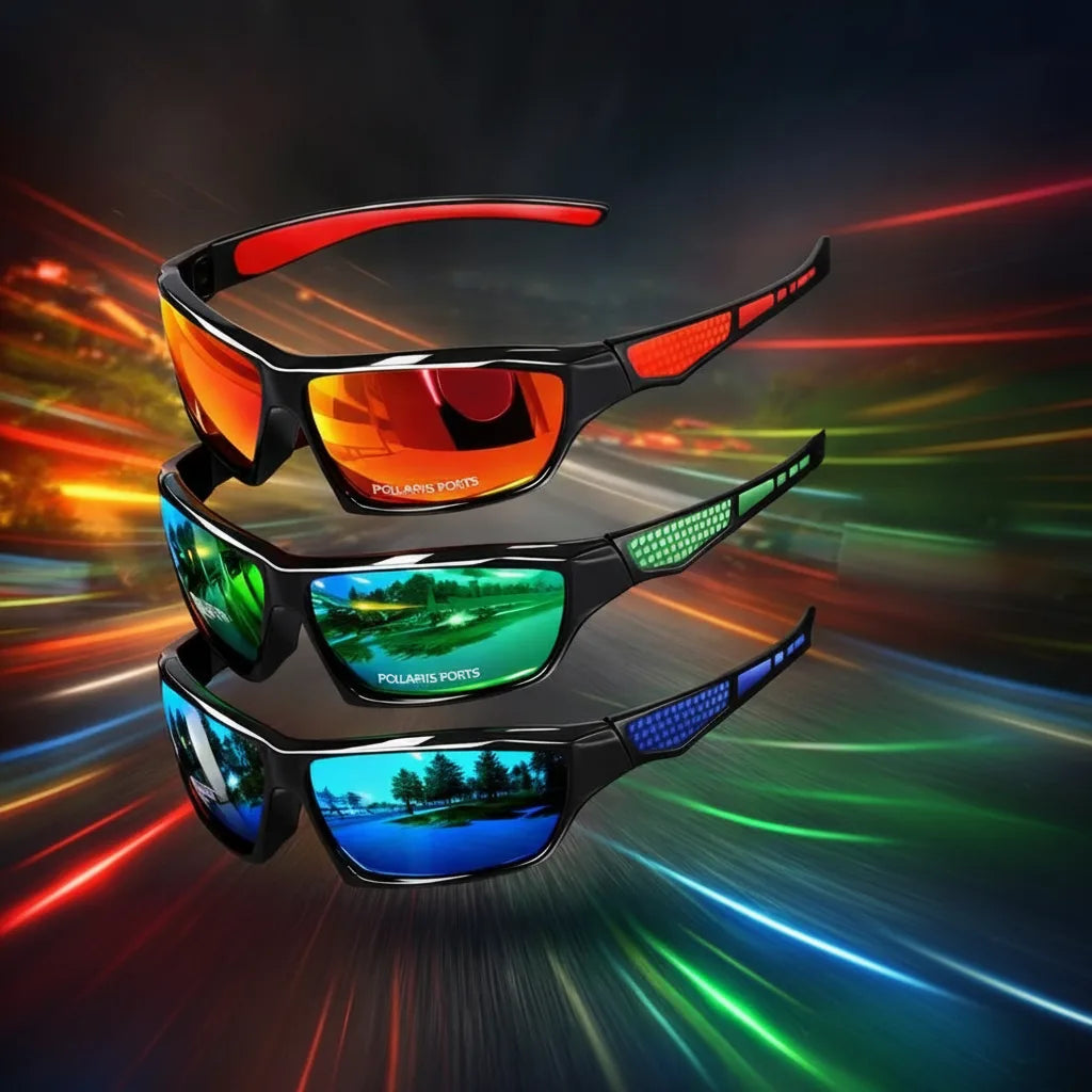 Unisex Sports Sunglasses with Polarized Lenses