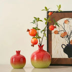 Vase | Sculptural Pomegranate & Hand-Formed | For Dried Flowers