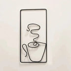 Wall Art | Playful Coffee Cup Design | Indoor & Outdoor