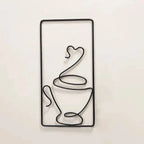Wall Art | Playful Coffee Cup Design | Indoor & Outdoor