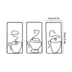 Wall Art | Playful Coffee Cup Design | Indoor & Outdoor
