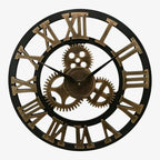 Wall Clock | Gear-Inspired Digital Display Bamboo & Wood | 30 & 40 cm