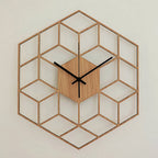 Wall Clock | Hexagonal Bamboo & Silent Movement