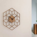 Wall Clock | Hexagonal Bamboo & Silent Movement