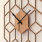 Wall Clock | Hexagonal Bamboo & Silent Movement