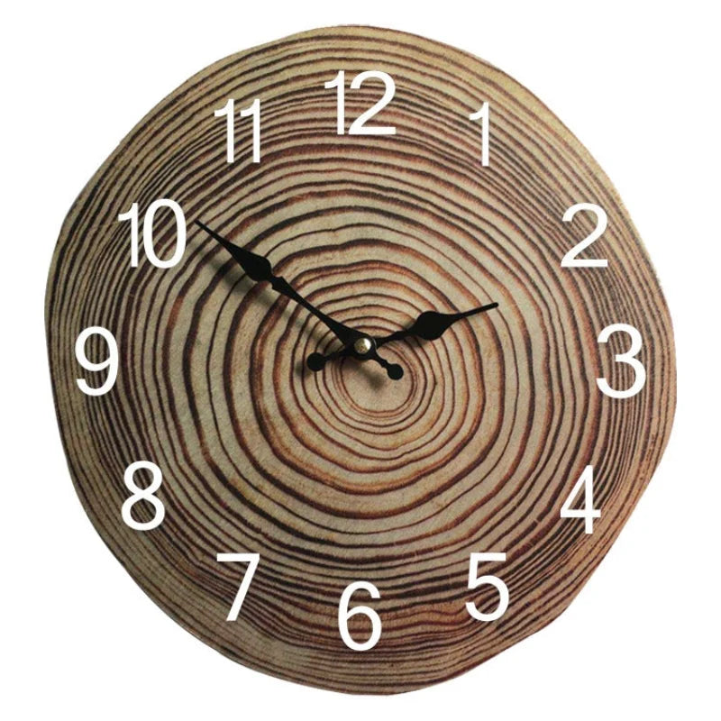 Wall Clock | Minimalist Wooden & Silent Quartz Movement | 30 cm Diameter