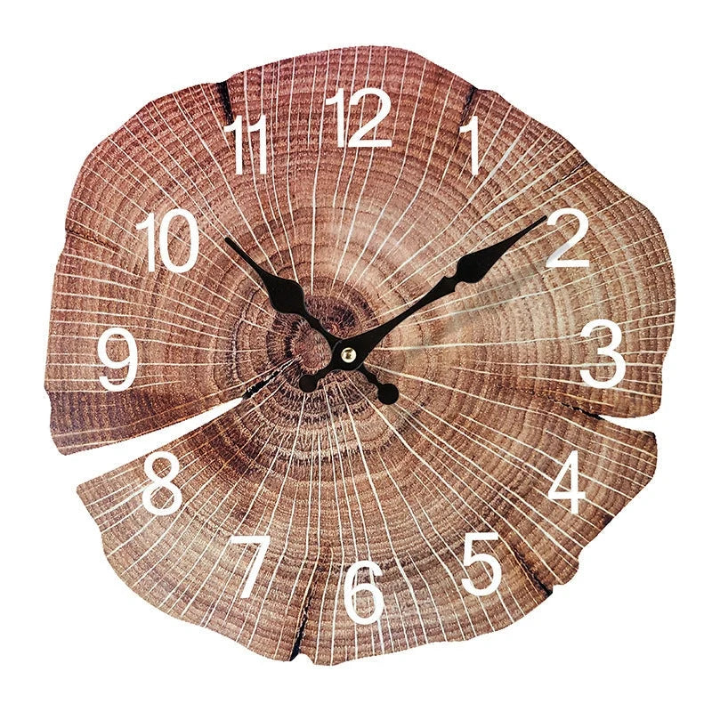 Wall Clock | Minimalist Wooden & Silent Quartz Movement | 30 cm Diameter