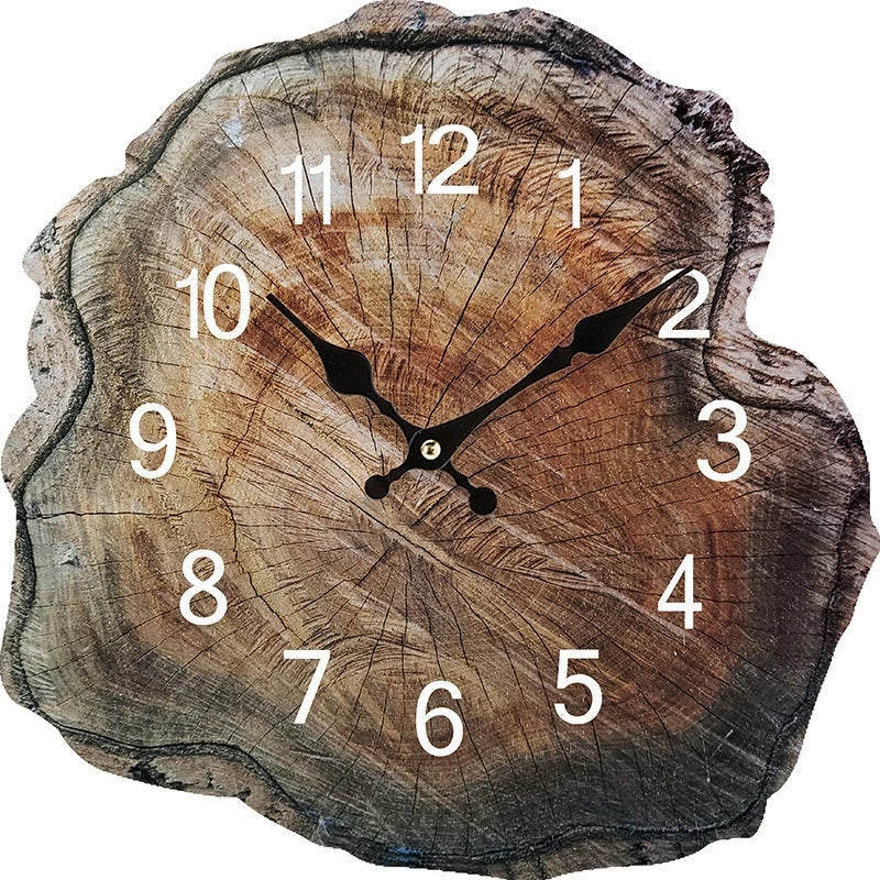 Wall Clock | Minimalist Wooden & Silent Quartz Movement | 30 cm Diameter