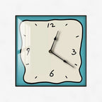 Wall Clock | Rectangular Digital Easy-To-Read | 30 x 30 & 40 x 40 cm