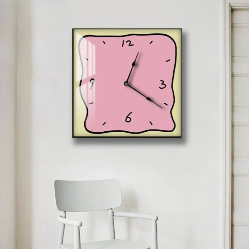 Wall Clock | Rectangular Digital Easy-To-Read | 30 x 30 & 40 x 40 cm