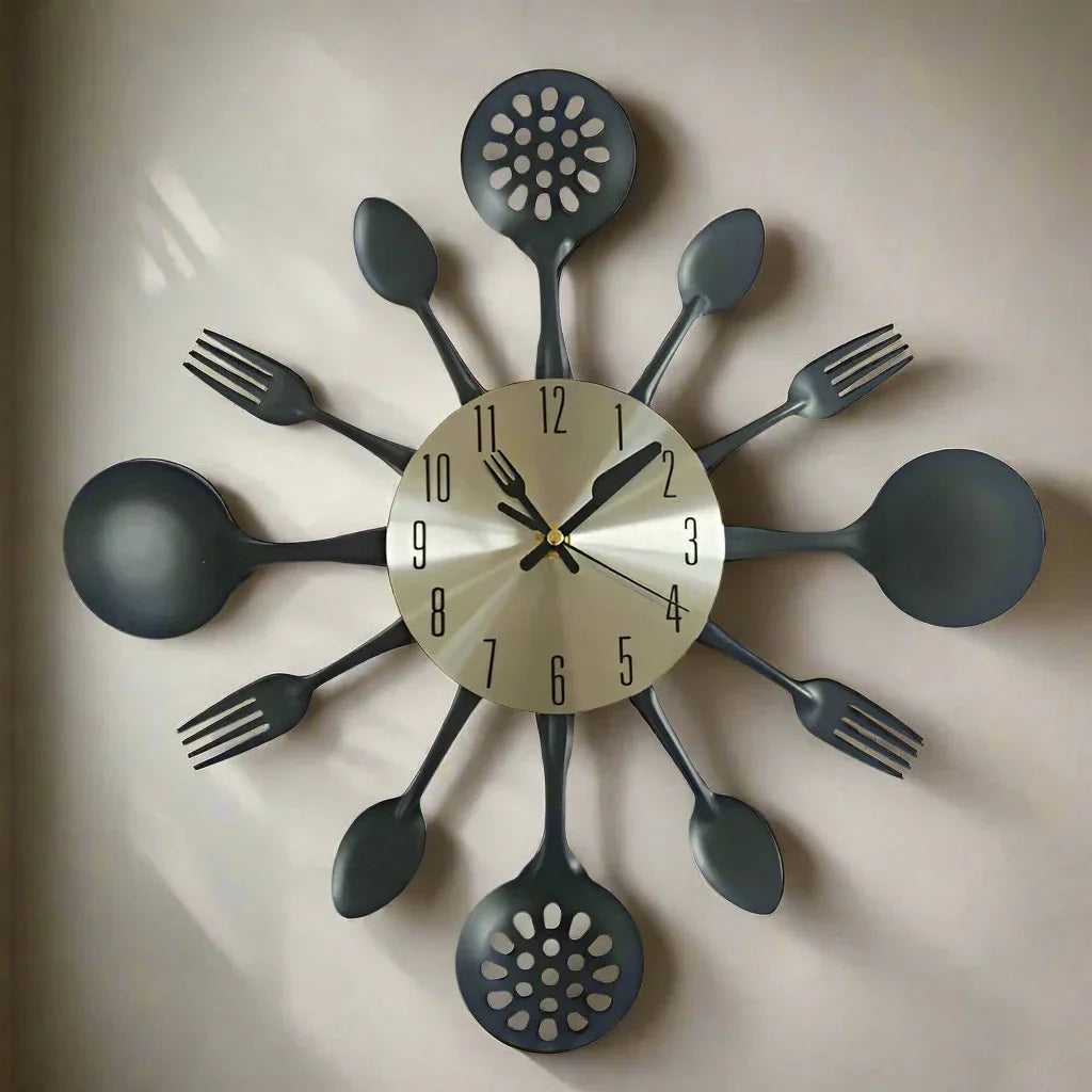 Wall Clock | Silent Quartz Movement & Bold Round Design