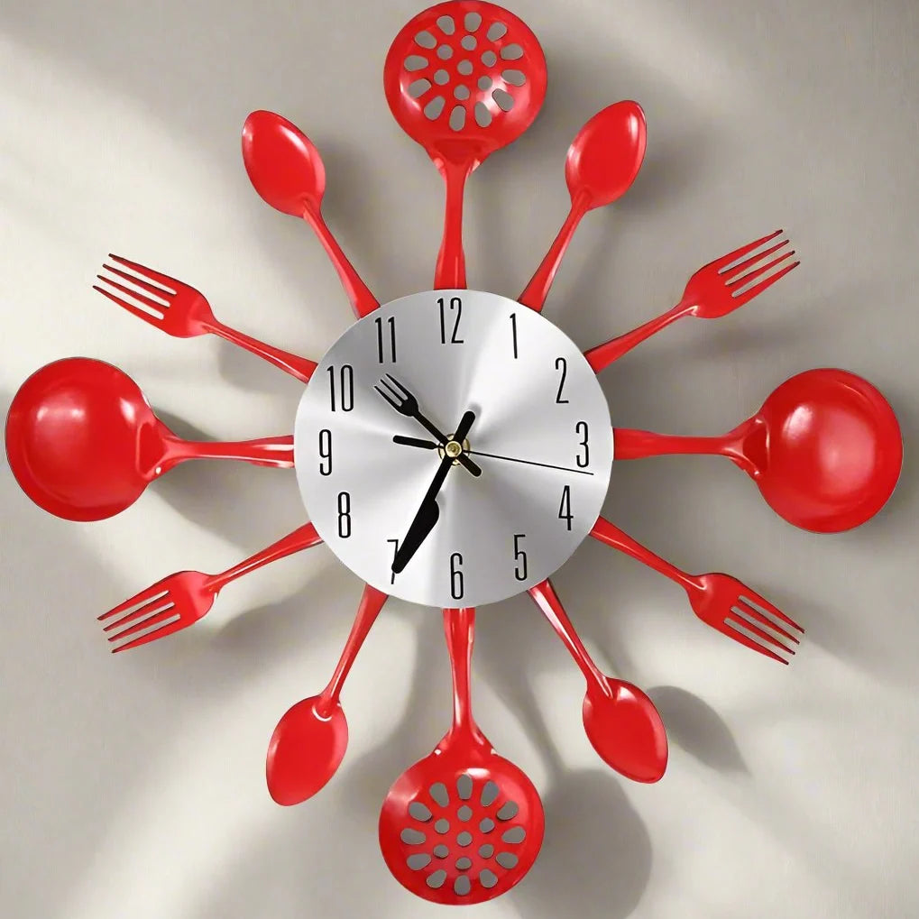 Wall Clock | Silent Quartz Movement & Bold Round Design