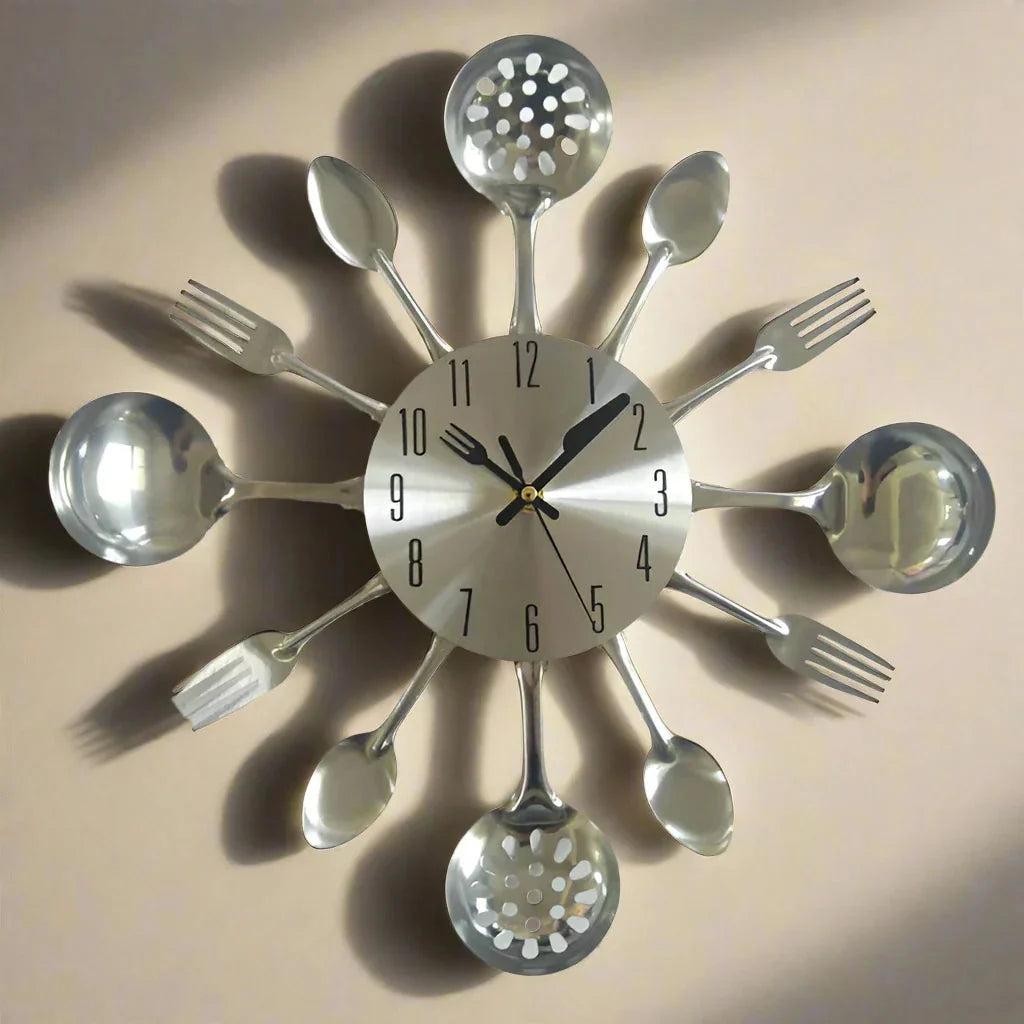 Wall Clock | Silent Quartz Movement & Bold Round Design