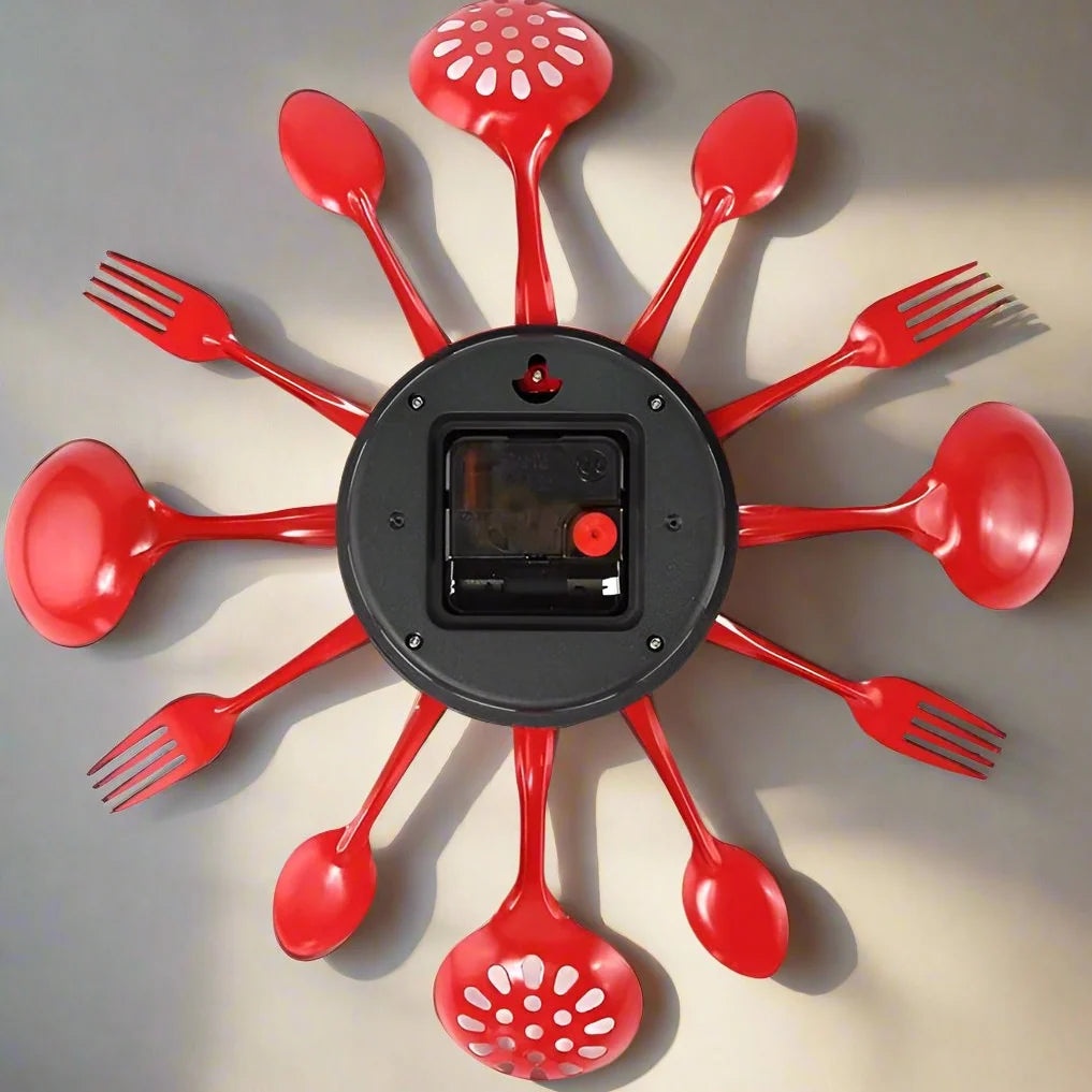 Wall Clock | Silent Quartz Movement & Bold Round Design