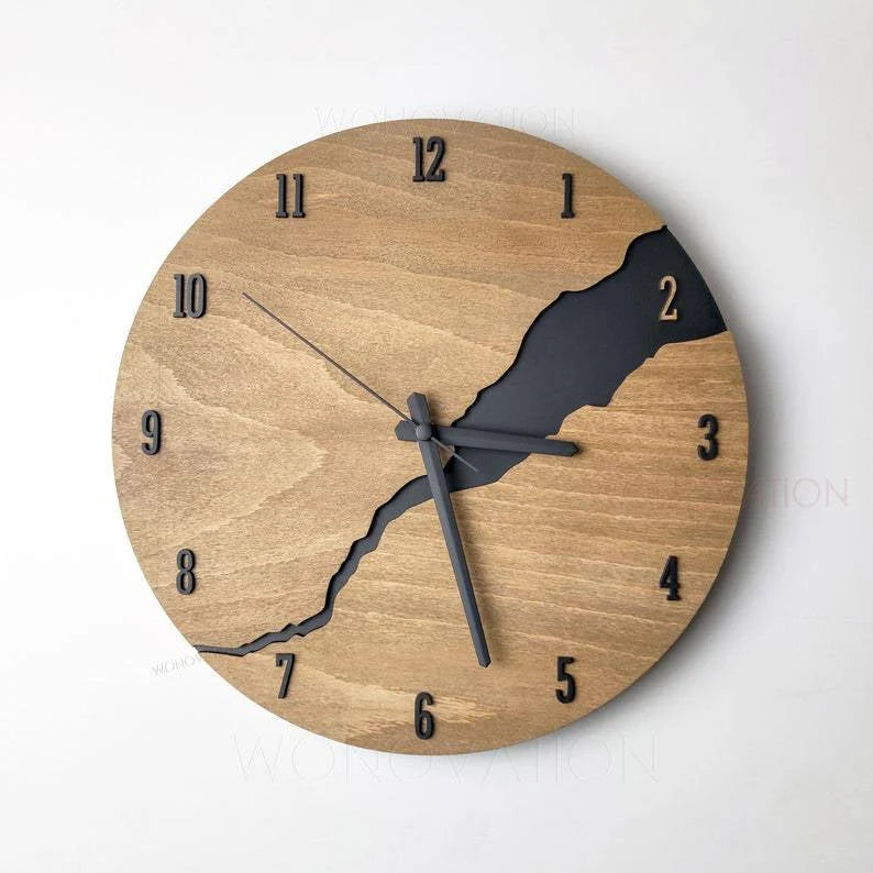 Wall Clock | Sustainable Wood & Minimalist Design | 30 x 30 cm