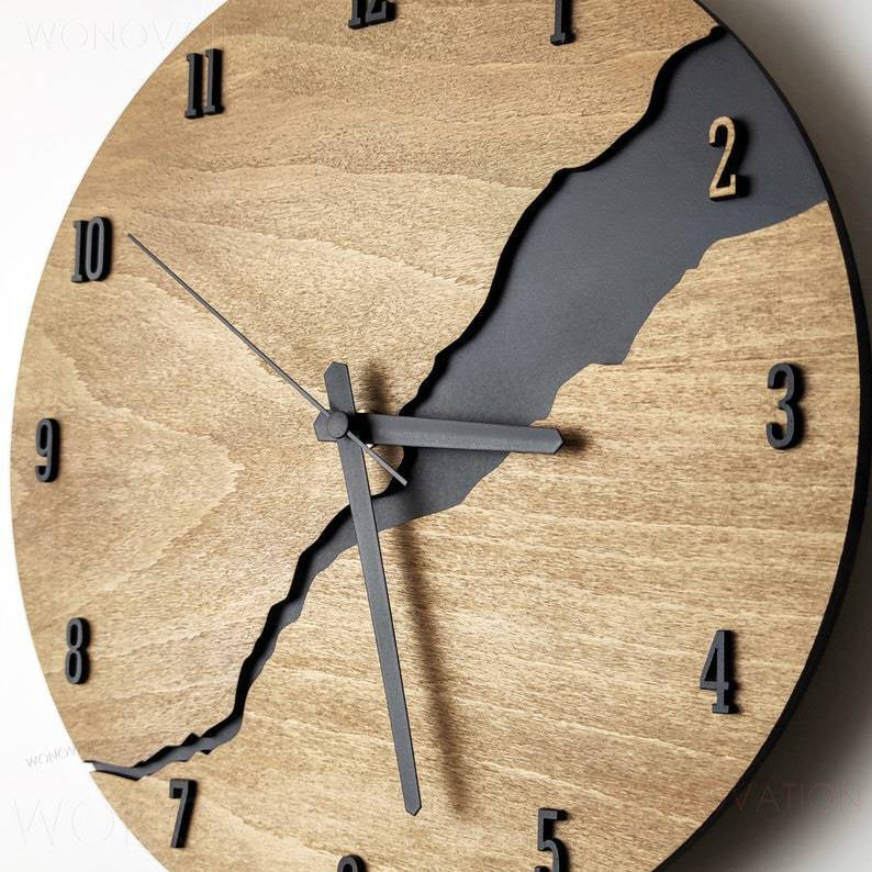 Wall Clock | Sustainable Wood & Minimalist Design | 30 x 30 cm