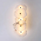 Wall Lamp | Alabaster Flower Shade & Warm LED | 1–9 Heads