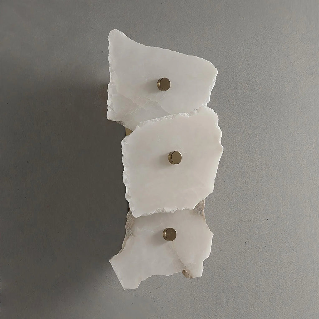 Wall Lamp | Alabaster Flower Shade & Warm LED | 1–9 Heads