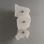 Wall Lamp | Alabaster Flower Shade & Warm LED | 1–9 Heads