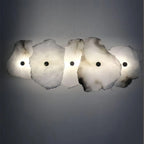Wall Lamp | Alabaster Flower Shade & Warm LED | 1–9 Heads