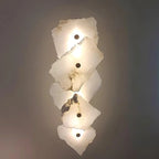 Wall Lamp | Alabaster Flower Shade & Warm LED | 1–9 Heads