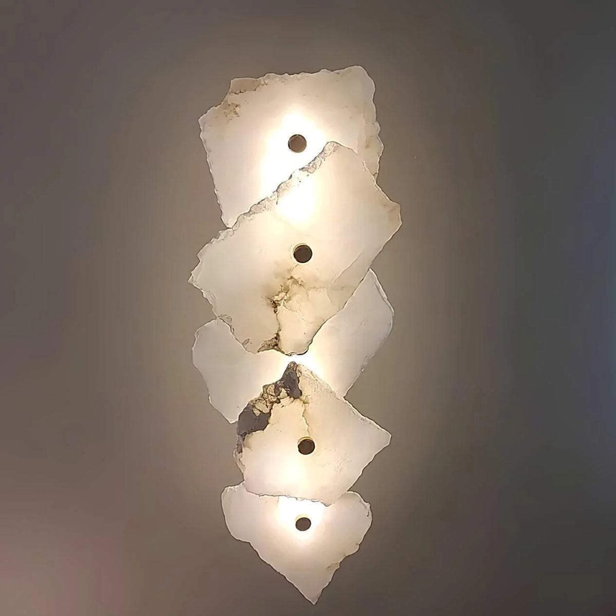 Wall Lamp | Alabaster Flower Shade & Warm LED | 1–9 Heads