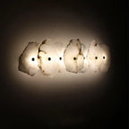 Wall Lamp | Alabaster Flower Shade & Warm LED | 1–9 Heads