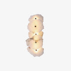 Wall Lamp | Alabaster Flower Shade & Warm LED | 1–9 Heads